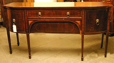 Lot 515 - George III Inlaid Mahogany Sideboard The...