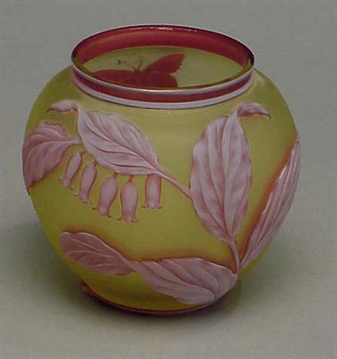 Lot 239 - Thomas Webb Cameo Glass Vase Of ovoid form,...