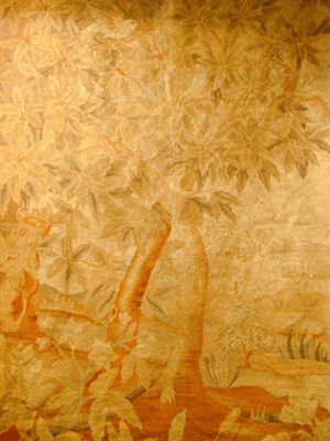 Lot 674 - Continental Needlepoint Verdure Tapestry...