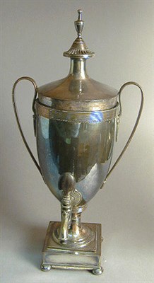 Lot 527 - English Silver Plated Hot Water Urn Early 19th...