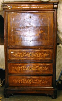 Lot 490 - Italian Marquetry-Inlaid Secretaire a Abattant...
