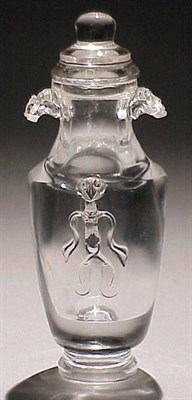 Lot 296 - Rock Crystal Vase and Cover The baluster vase...