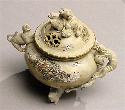 Lot 141 - Miniature Biscuit Koro Molded with the Twelve...