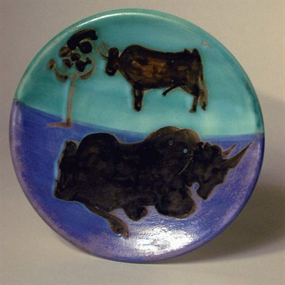Lot 181 - Pablo Picasso TOROS (A.R. 161) Painted,...