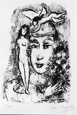 Lot 54 - Marc Chagall THE WHITE CLOWN (M. 411)...