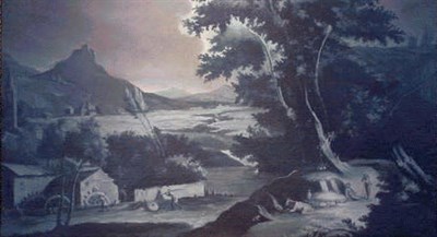 Lot 200 - Italian School 18th Century DROVERS AT REST IN...