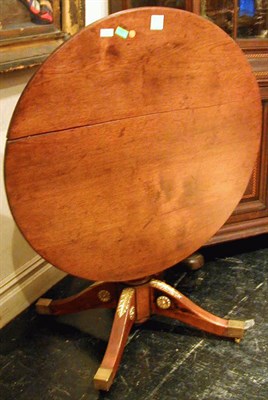 Lot 173 - Regency Style Mahogany Tilt-Top Table