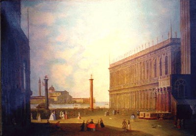 Lot 155 - Manner of Canaletto PIAZZA SAN MARCO Oil on...