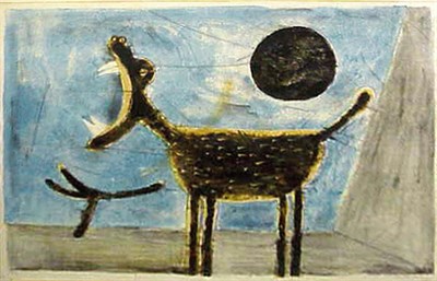 Lot 231 - Rufino Tamayo PERRO AULLANDO Color lithograph,...