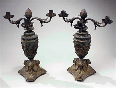 Lot 305 - Pair of Italian Neoclassical Gilt-Decorated,...