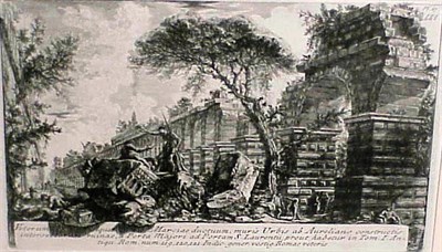 Lot 67 - Giovanni B. Piranesi [ROMAN SCENES] Two...