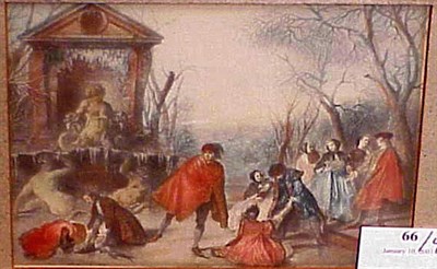 Lot 66 - French School [THE FOUR SEASONS] Four...