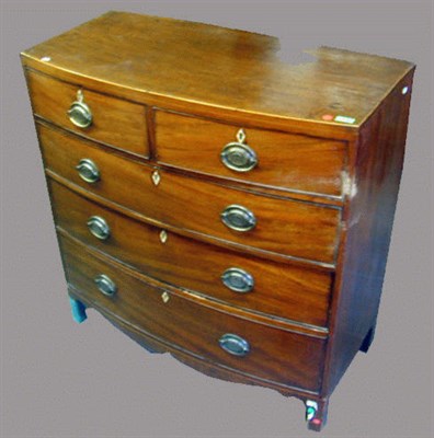 Lot 491 - Georgian Mahogany Chest of Drawers
