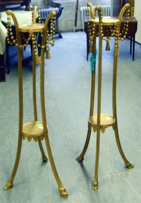 Lot 510 - Pair of George III Style Gilt-Wood Pedestals