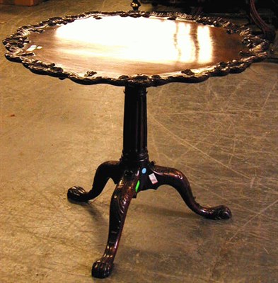 Lot 403 - George III Mahogany Tip Top Table The shaped...