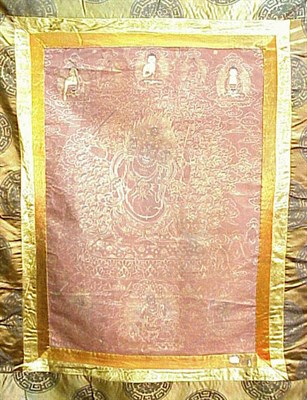 Lot 19 - Tibetan Thanka of the Red Dharmapala Mahakala...