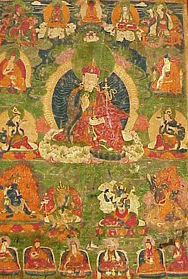 Lot 17 - Tibetan Thanka of Padmasambhava 19th Century...