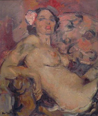 Lot 6 - Abel Bertram French, 1971 - 1954 RECLINING...