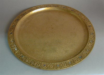 Lot 469 - Tiffany Studios Gilt-Bronze Tray Of circular...