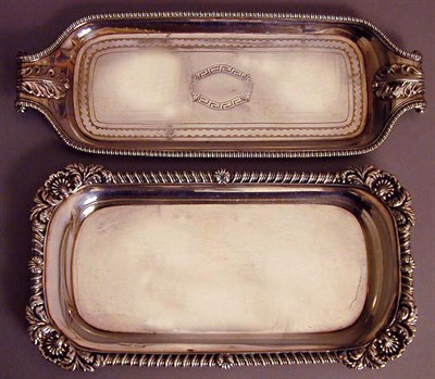 Lot 537 - Two George III Silver Snuffer Trays The first...