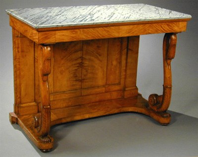 Lot 609 - Empire Fruitwood Console Early 19th century...