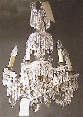Lot 635 - Louis XV Style Gilt-Metal and Cut glass...