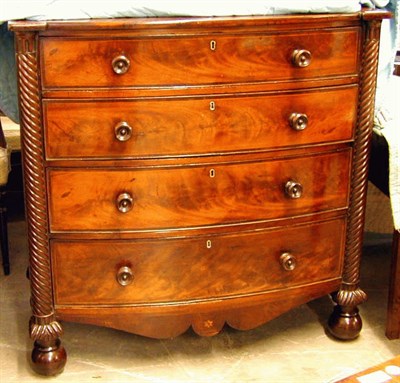 Lot 412A - Regency Mahogany Chest of Drawers Early 19th...