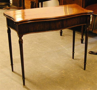 Lot 457 - George III Mahogany Fold-Over Games Table Late...