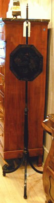 Lot 433 - George III Gilt-Decorated Black Lacquered Pole...
