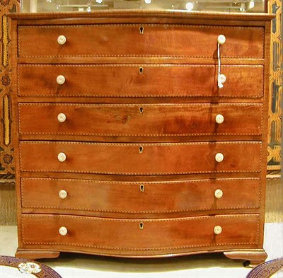 Lot 297 - George III Style Mahogany Miniature Chest of...