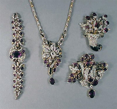 Lot 361 - Group of Trifari Jewelry Empress Eugenie...