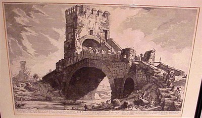Lot 56 - Giovanni B. Piranesi VEDUTA DEL PONTE SALARIO...