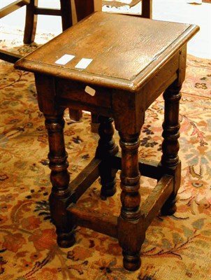Lot 321 - Pair of Jacobean Style Oak Joint Stools