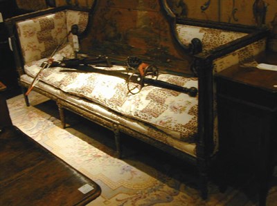 Lot 493 - Louis XVI Gilt-Wood Bench Late 18th century...