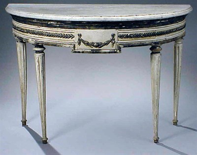 Lot 436 - Italian Neoclassical Painted Console Late...