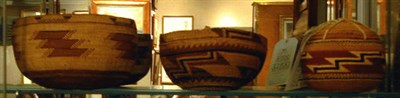 Lot 136 - Three Yurok/Karok Baskets Each with geometric...