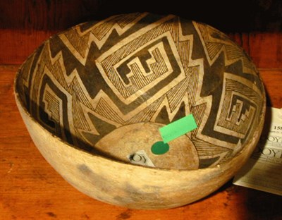 Lot 158 - Minibies Black on White Pottery Bowl...