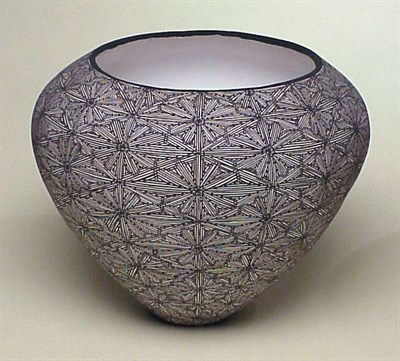 Lot 165 - Acoma Black on White Pottery Jar D. Torivio...