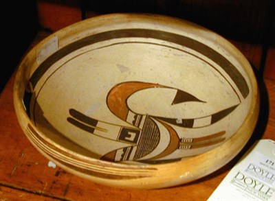Lot 171 - Hopi Polychrome Pottery Bowl With an...