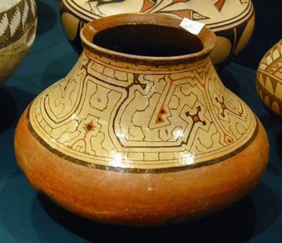 Lot 160 - Shipibo Polychrome Pottery Jar Peruvian Amazon...