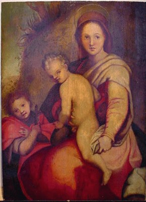 Lot 124 - Follower of Andrea del Sarto MADONNA AND CHILD...