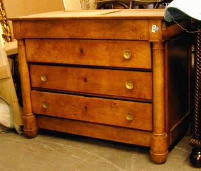 Lot 469 - Empire Mahogany Marble Top Commode The...