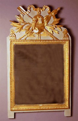 Lot 370 - Louis XVI Gilt-Wood Mirror 18th Century The...
