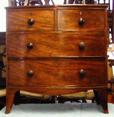 Lot 569A - Late George III Mahogany Chest of Drawers...