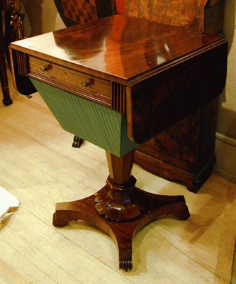 Lot 493 - Regency Mahogany Sewing Table