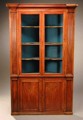 Lot 404 - George III Mahogany Corner Cabinet Late 18th...
