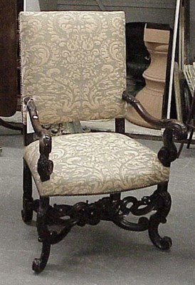Lot 182 - Louis XIV Style Mahogany Armchair
