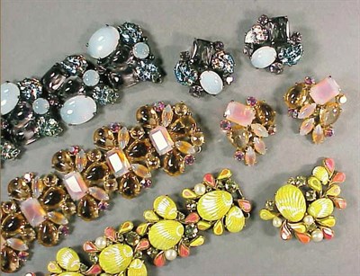 Lot 364 - Group of Schiaparelli Jewelry Comprising...