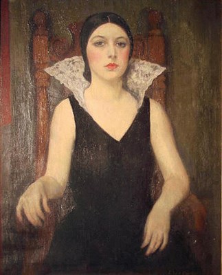 Lot 57 - Francis Luis Mora American, 1874 - 1940 SEATED...