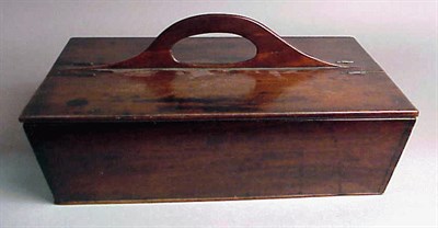 Lot 418 - Late George III Mahogany Cutlery Tray Early...